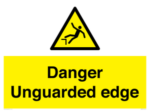 Danger Unguarded edge